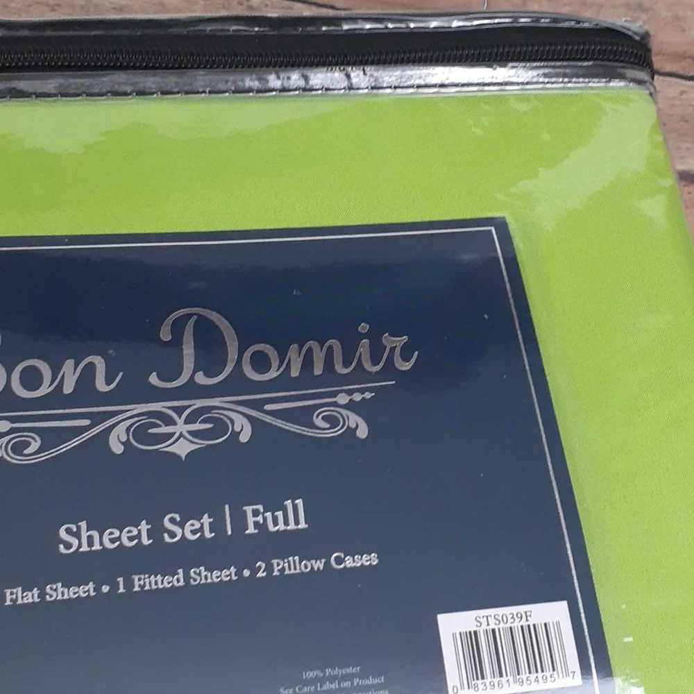 Bon Domir Green Full Sheet Set
